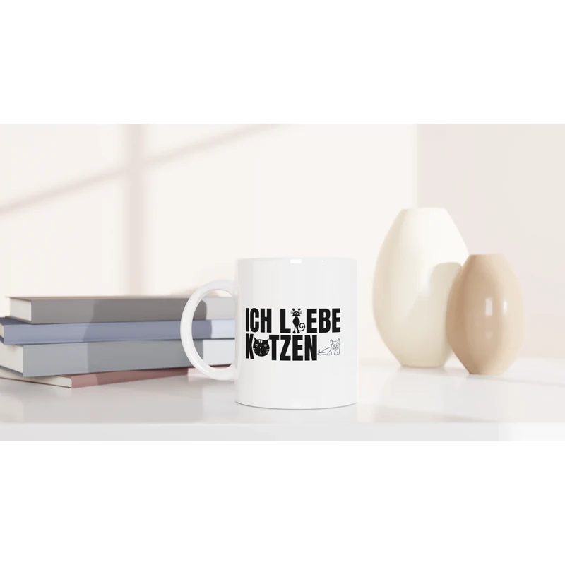 Ich liebe Katzen - Tasse