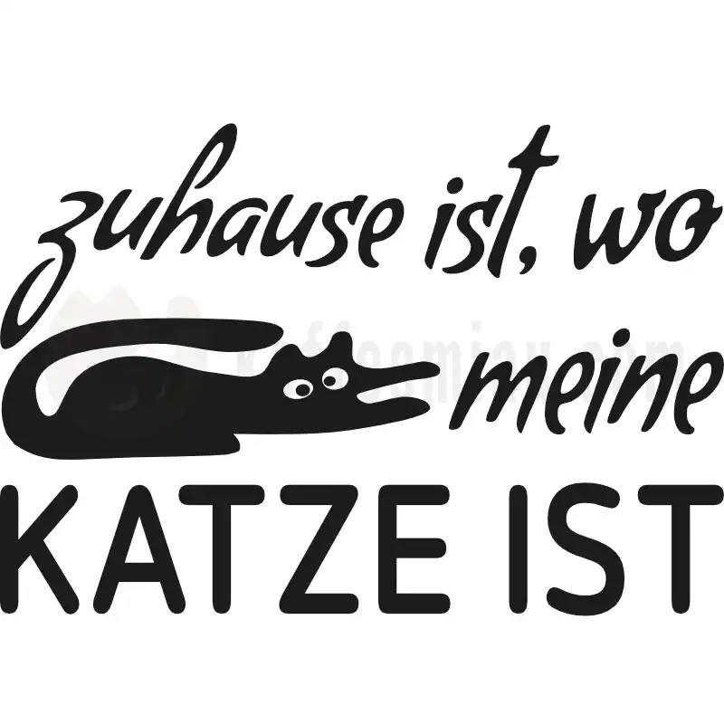 Zuhause ist - wo meine Katze ist - Tasse