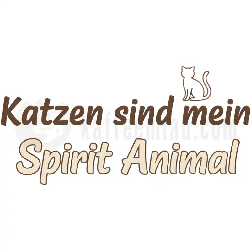 Katzen sind mein Spirit Animal - Simple - Tasse