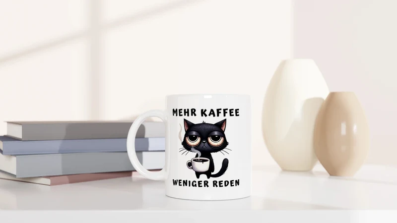 Mehr Kaffee - Weniger Reden - Tasse