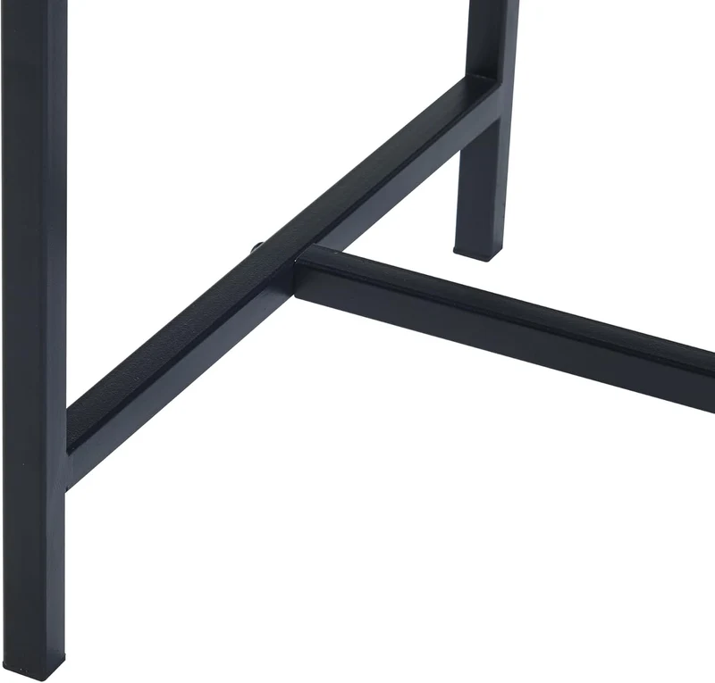 [en.casa] Blumenständer Porsgrunn Pflanzenständer mit Blumenkasten 70 x 30 x 30 cm Metall Schwarz Bl