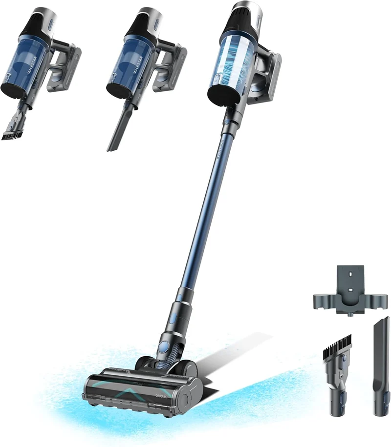 Cecotec Kabelloser Staubsauger BLDC Conga Rockstar RS50. 400W, 120AW Saugleistung, Auto-Modus Reinig