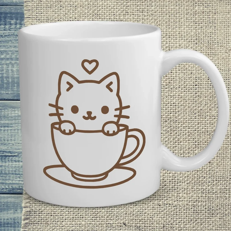 Katze in Tasse - Tasse