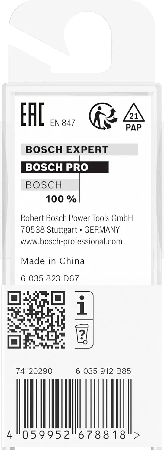 Bosch 1x PRO T-Nutfräser (für Weichholz, Hartholz, Ø 6,6 mm, Professional Zubehör Handfräse, Trim Ro