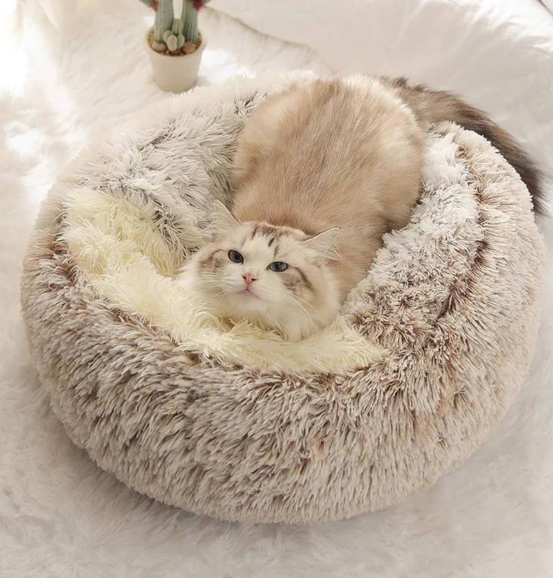 Katzenschlafsack, Plüsch-Katzenbett, Decke, selbstwärmend, Katzensack, Haustierzelt, Höhle, weich, r