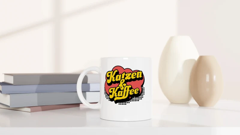 Katzen & Kaffee - Retro - Tasse