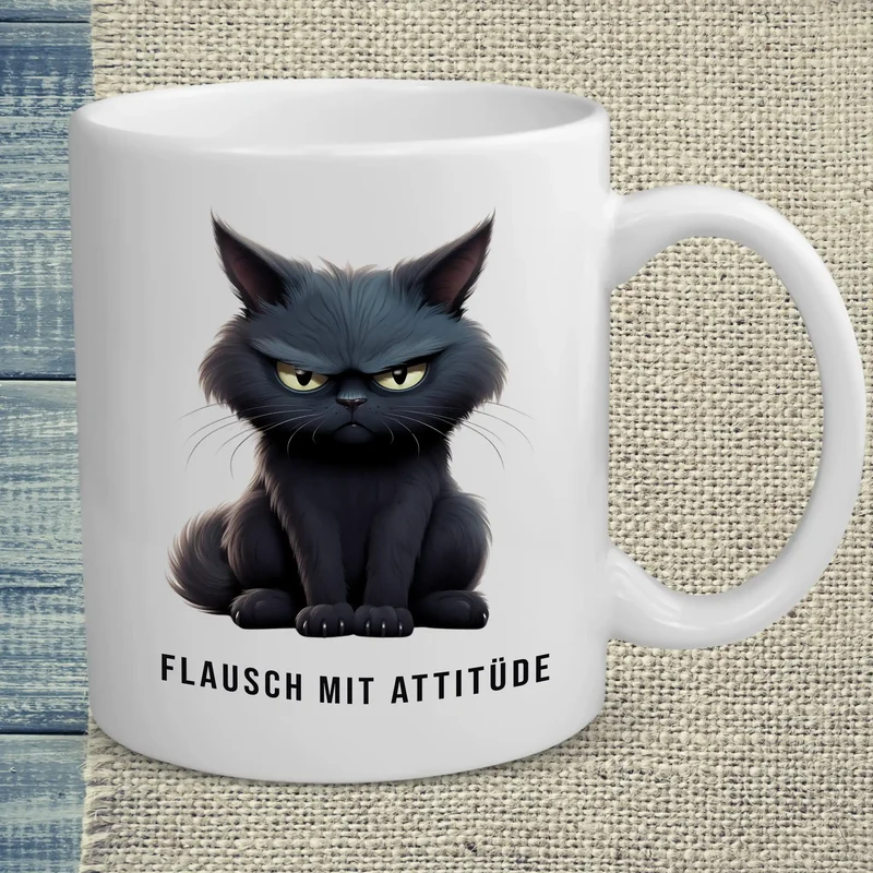 Flausch mit Attitüde - Tasse