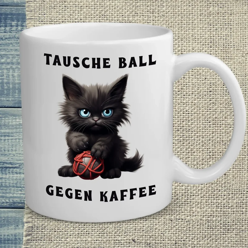 Tausche Ball gegen Kaffee - Tasse