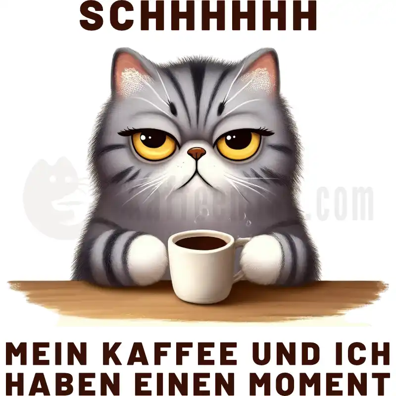 SCHHHHH - Mein Kaffee und ich haben einen Moment - Tasse
