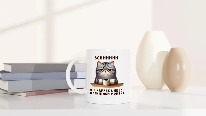 SCHHHHH - Mein Kaffee und ich haben einen Moment - Tasse