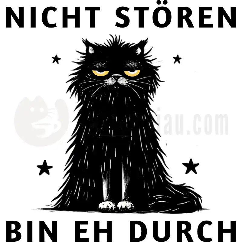 Nicht stören - Bin eh durch - Tasse