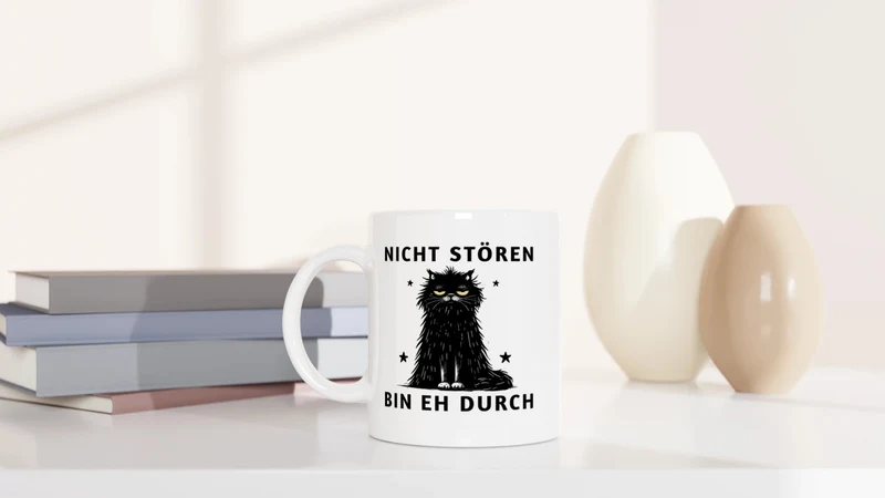 Nicht stören - Bin eh durch - Tasse