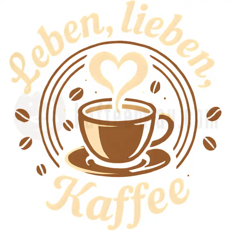 Leben, lieben, Kaffee - Tasse