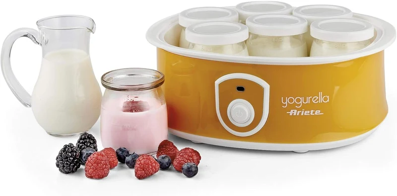 Ariete 617 Yogurella - Elektrischer Joghurtbereiter - 7 Gläser - 1,3 kg hausgemachter Joghurt - 20 W
