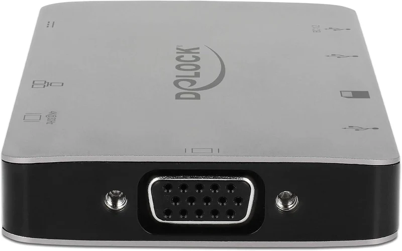 Delock USB C HUB/Thunderbolt 3 Adapter / 9 in 1 Dockingstation mit HDMI 4K / VGA/USB 3.1 mit PD 3.0