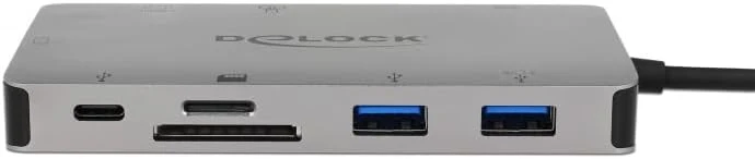 Delock USB C HUB/Thunderbolt 3 Adapter / 9 in 1 Dockingstation mit HDMI 4K / VGA/USB 3.1 mit PD 3.0