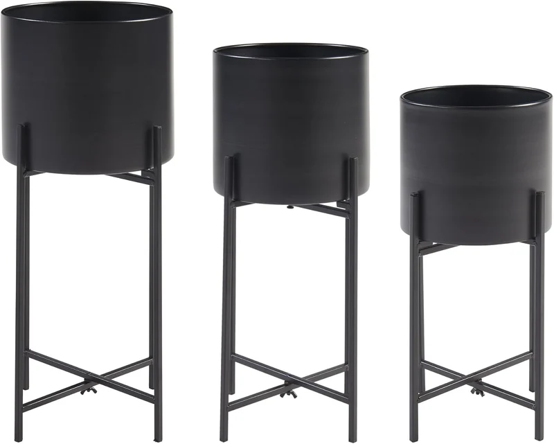[en.casa] Pflanzenständer Orsa 3er Set Blumentopfständer Blumentofphalter Pflanzenregal in 3 Grössen