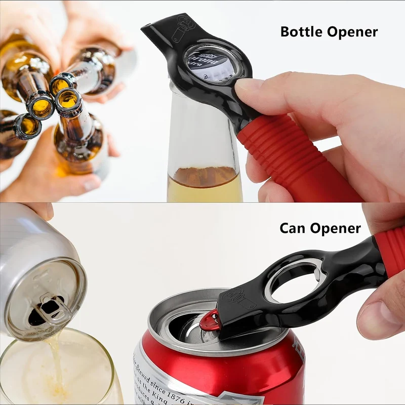 Magnetischer Bierflaschenöffner & Limonadendosenöffner, 2-in-1-Flaschenöffner und Dosenöffner für Ba