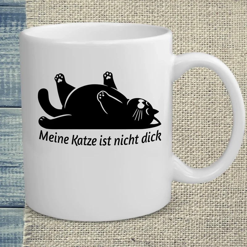 Meine Katze ist nicht dick - Tasse