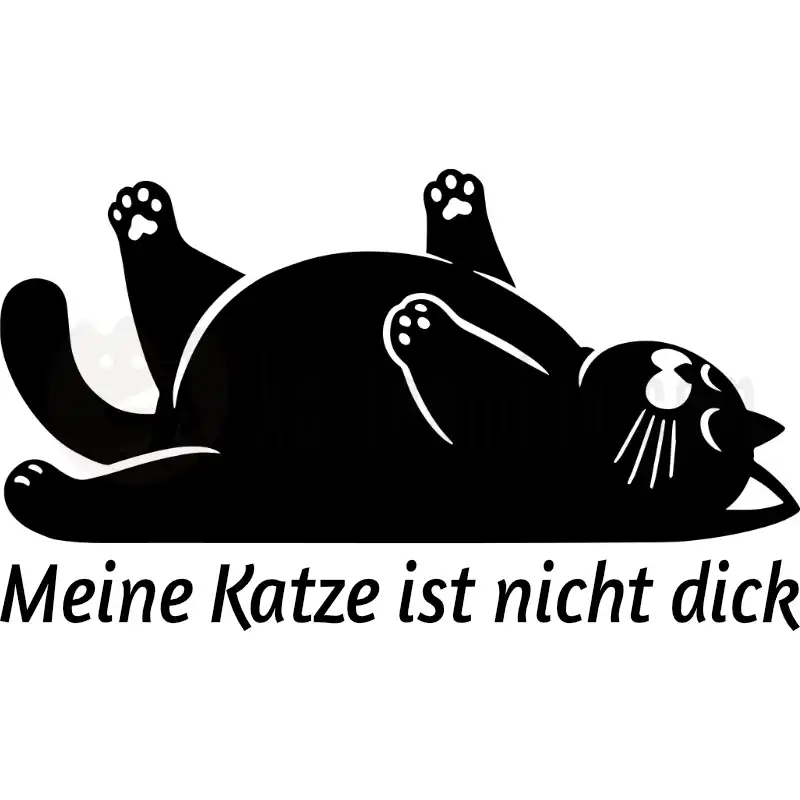 Meine Katze ist nicht dick - Tasse