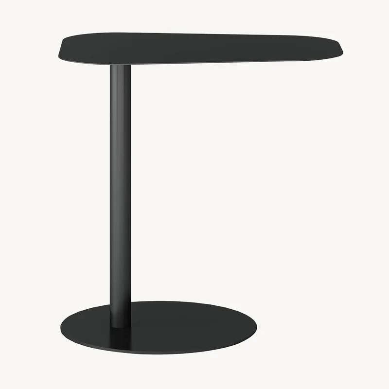 [en.casa] Beistelltisch Nastätten Gartentisch Couchtisch mit Metallgestell Sofatisch modernes Design