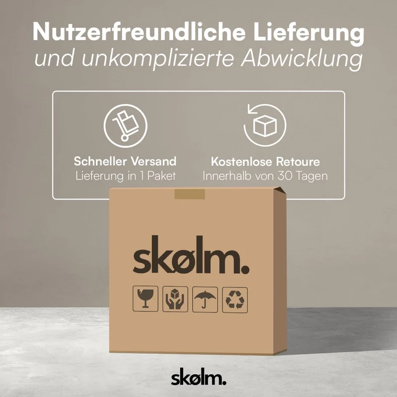 skølm Mjölnir Couchtisch rund – Wohnzimmertisch Holz – Hochwertiger Beistelltisch für Wohnzimmer – C
