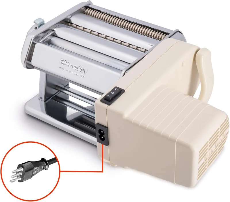 Imperia Electric IPASTA Titania Line Elektrische Nudelmaschine 220 V, hergestellt in Italien. Frisch