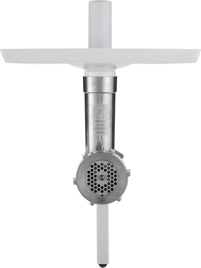 Bosch Fleischwolf MUZ6FW4, Fleischwolf-Aufsatz, Stopfer, Edelstahl Loch-Scheibe 4,5 mm, auch für Fis