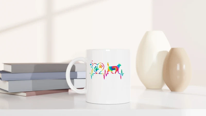 Katzen Herzschlag - Tasse