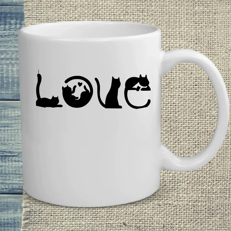 Love - Katzen - Tasse