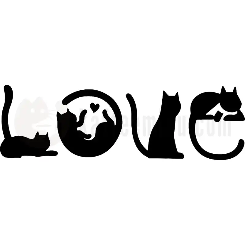 Love - Katzen - Tasse