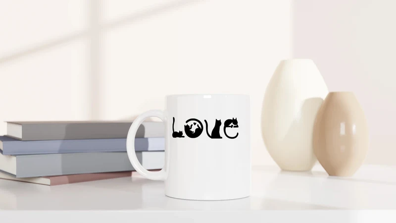 Love - Katzen - Tasse