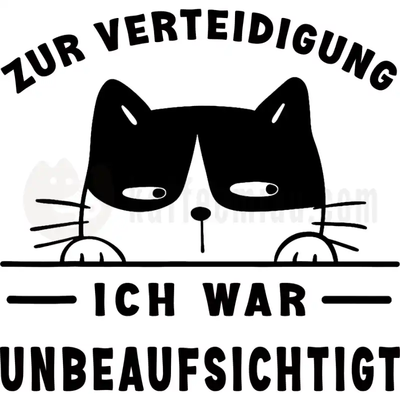 Zur Verteidigung - Ich war unbeaufsichtigt - Tasse