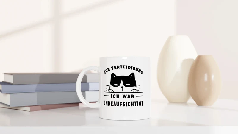 Zur Verteidigung - Ich war unbeaufsichtigt - Tasse