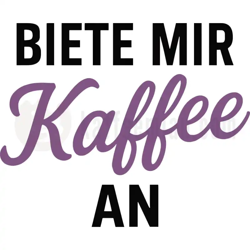 Biete mir Kaffee an - Tasse