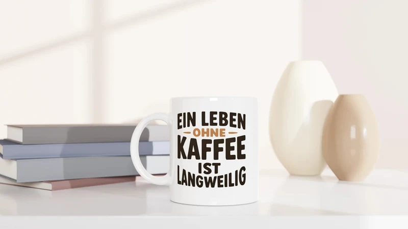 Ein Leben ohne Kaffee ist langweilig - Tasse