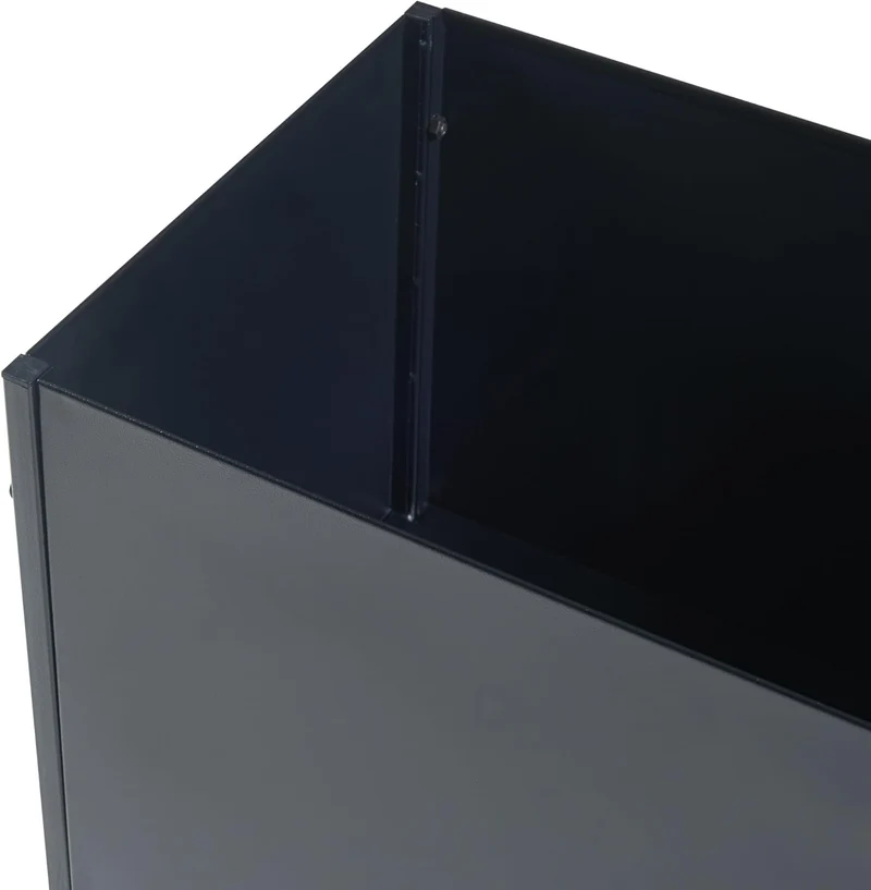 [en.casa] Blumenständer Porsgrunn Pflanzenständer mit Blumenkasten 100 x 70 x 30 cm Metall Schwarz B