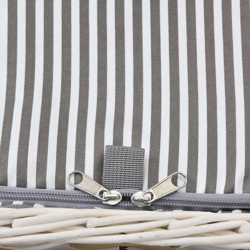 casa.pro Picknickkorb für 4 Personen Picknick-Set mit Kühltasche inkl. Geschirr Besteck Korkenzieher
