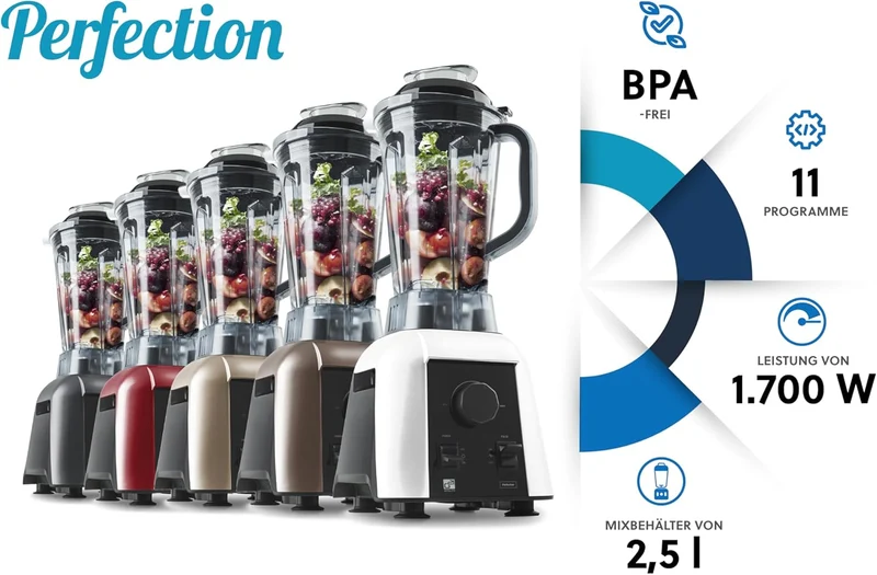 Blender G21 Perfection, Braun, 1.700 W, 32.000 U/min, BPA-frei, Behälter von 2,5 l, 4 Jahre Garantie