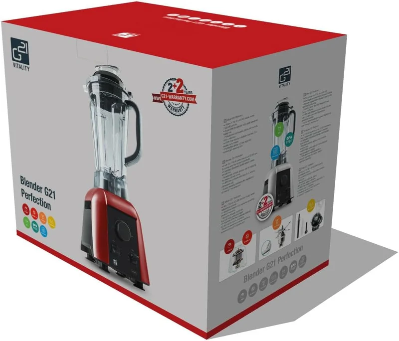 Blender G21 Perfection, Braun, 1.700 W, 32.000 U/min, BPA-frei, Behälter von 2,5 l, 4 Jahre Garantie