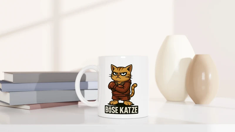 Böse Katze Boxer - Tasse