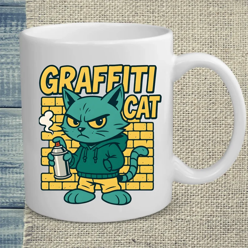 Graffiti Cat - Tasse