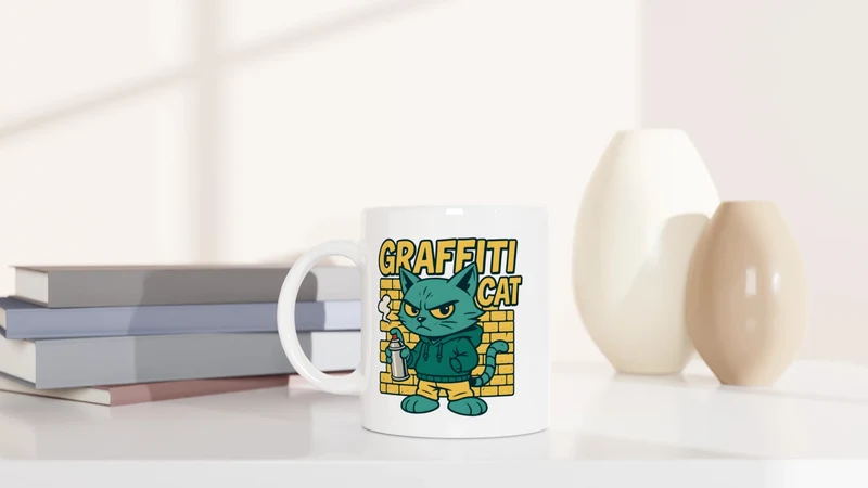 Graffiti Cat - Tasse