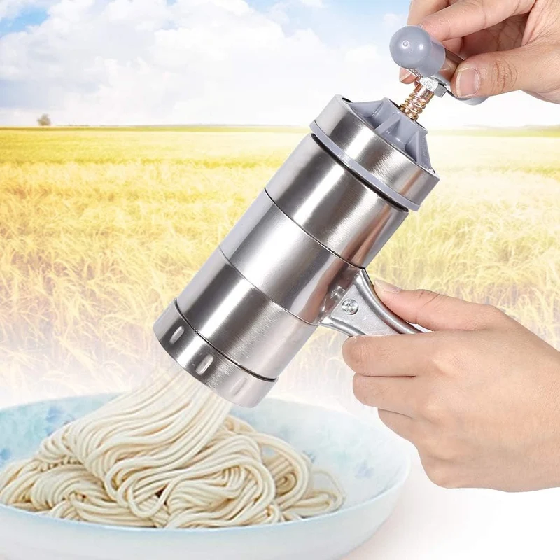 Nudelmaschine Tragbare manuelle Edelstahl-robuste hausgemachte Nudelmaschine für frische Fettuccine-