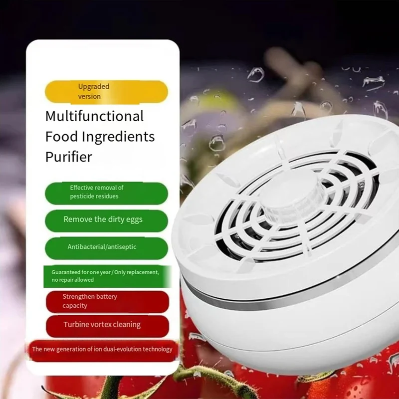 Generisch Fruit and Vegetable Washing Machine 4 Modes Cleaning Machine for Grain Meat Seafood Portab