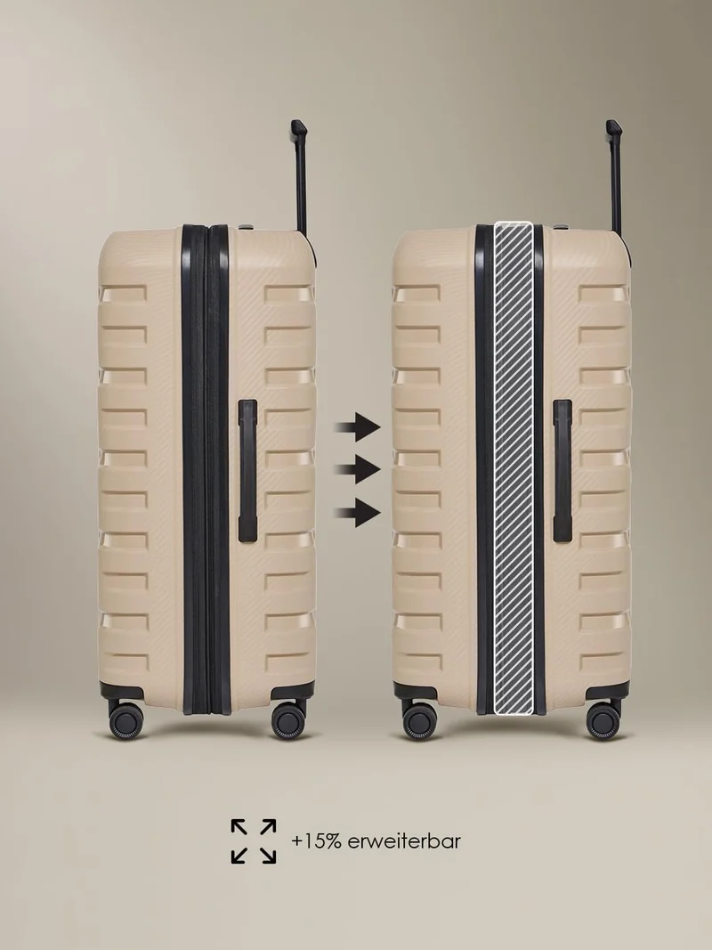 Smartbox Grosser Koffer XL Erweiterbar 76 cm, 111–120L Check-in Reisekoffer, Leichter Hartschalen Tr