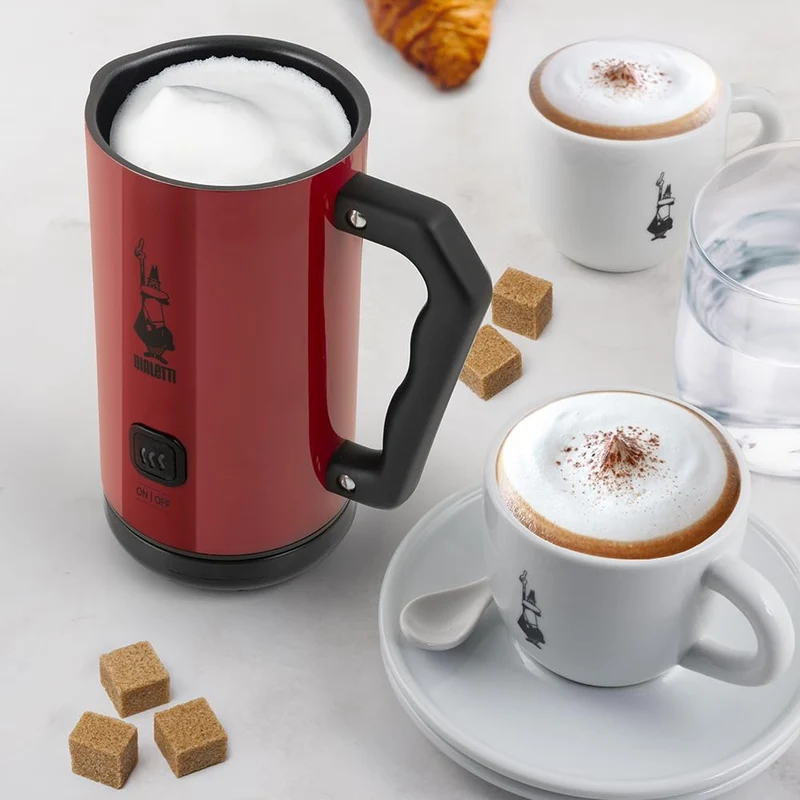 Bialetti Milch Frother Elettrico, Milchaufschäumer für Cappuccino, Fassungsvermögen 150 ml Cappuccin