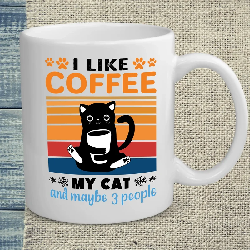 I like Coffee my Cat and maybe 3 People - Tasse