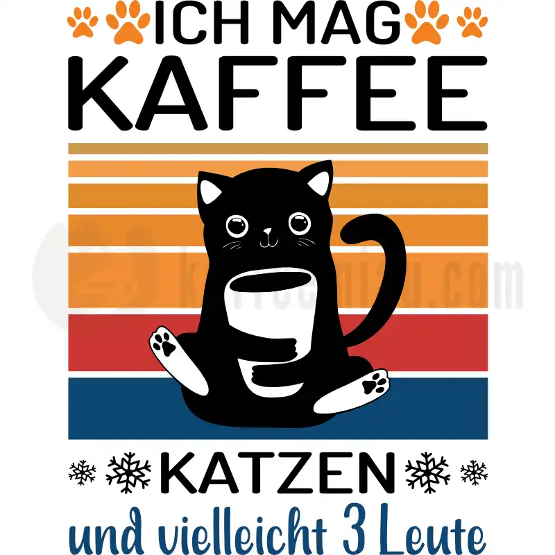 Ich mag Kaffee und 3 Leute - Tasse