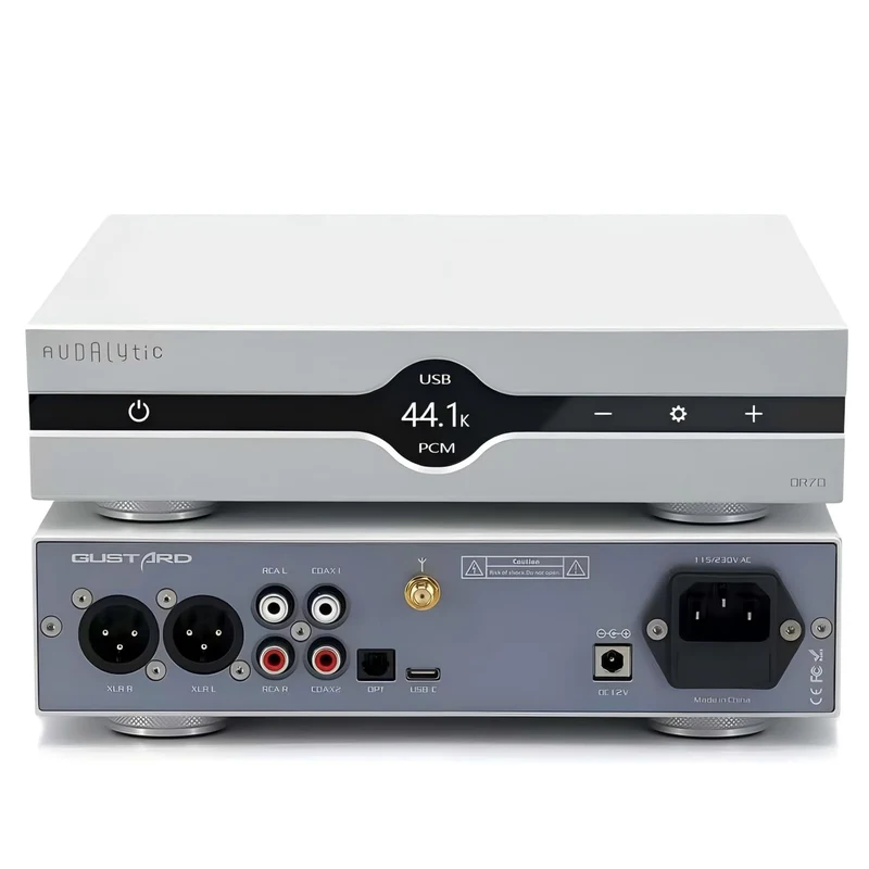 Gustard Audalytic DR70 R2R-DAC – Nativ 1-Bit-DSD, DSD512, PCM 768 kHz, vollständig diskreter, symmet